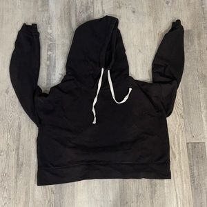 Large cropped hoodie